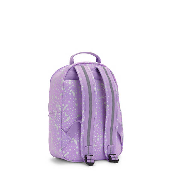 Kipling Seoul Small Printed Tablet Ryggsekk Lilla | NO 1602IL